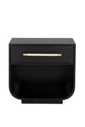 Modern Oak Curved Nightstand | Splendido Tarrant | Oroa.com