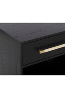 Modern Oak Curved Nightstand | Splendido Tarrant | Oroa.com