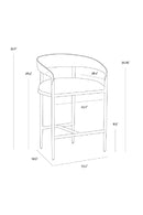 Hammered Metal Counter Stool | Splendido Zanatta | Oroa.com