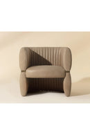 Leather Channeled Lounge Chair | Splendido Tryor | Oroa.com