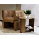 Leather Channeled Lounge Chair | Splendido Tryor | Oroatrade.com