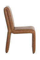 Hospitality furniture - Brown Leather Dining Chair - www.oroatrade.com