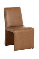 Hospitality furniture - Brown Leather Dining Chair - www.oroatrade.com