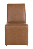 Hospitality furniture - Brown Leather Dining Chair - www.oroatrade.com