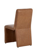 Hospitality furniture - Brown Leather Dining Chair - www.oroatrade.com