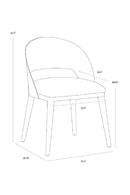 Leather Seat Dining Chair | Splendido Dezirae | Oroa.com