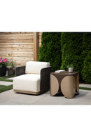Gray Polyrod Indoor/Outdoor Swivel Chair | Splendido Ravenna
