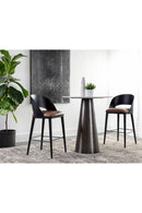 Brown Leather Seat Bar Stool | Splendido Dezirae | Oroa.com