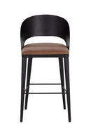 Brown Leather Seat Bar Stool | Splendido Dezirae | Oroa.com