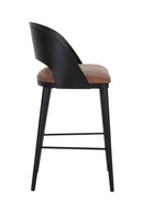 Brown Leather Seat Bar Stool | Splendido Dezirae | Oroa.com