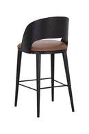 Brown Leather Seat Bar Stool | Splendido Dezirae | Oroa.com