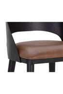 Brown Leather Seat Bar Stool | Splendido Dezirae | Oroa.com