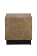 Etched Antique Brass Side Table | Splendido Albans | Oroa.com