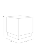 Etched Antique Brass Side Table | Splendido Albans | Oroa.com