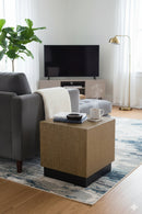 Etched Antique Brass Side Table | Splendido Albans | Oroa.com