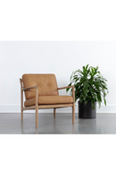 Button-Tufted Leather Lounge Chair | Splendido Gilmore | Oroa.com