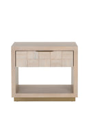 Light Oak Wood-Tile Nightstand | Splendido Akava | Oroa.com