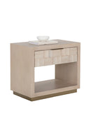 Light Oak Wood-Tile Nightstand | Splendido Akava | Oroa.com