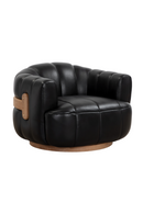 Oak Base Barrel Swivel Armchair | Splendido Tadeo | Oroa.com