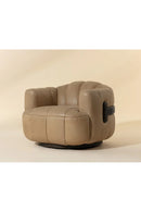 Oak Base Barrel Swivel Armchair | Splendido Tadeo | Oroa.com
