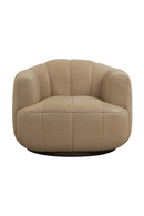 Oak Base Barrel Swivel Armchair | Splendido Tadeo | Oroa.com