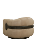 Oak Base Barrel Swivel Armchair | Splendido Tadeo | Oroa.com