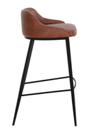 Low-Back Leather Look Bar Stool | Splendido Astra | Oroa.com