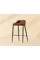 Low-Back Leather Look Bar Stool | Splendido Astra | Oroa.com