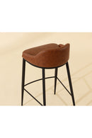 Low-Back Leather Look Bar Stool | Splendido Astra | Oroa.com