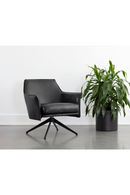 Swivel Leather Lounge Chair | Splendido Crosby | Oroa.com