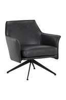 Swivel Leather Lounge Chair | Splendido Crosby | Oroa.com