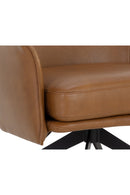 Swivel Leather Lounge Chair | Splendido Crosby | Oroa.com