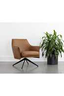 Swivel Leather Lounge Chair | Splendido Crosby | Oroa.com