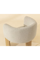Cream Fabric Curved Lounge Chair | Splendido Trine | Oroa.com