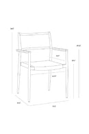 Stackable Indoor/Outdoor Dining Armchairs (2) | Splendido Nava | Oroa.com