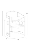 Antique Brass Framed Dining Chair | Splendido Beaumont | Oroa.com