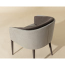 Gray Barrel-Back Dining Chair | Splendido Sheva | Oroatrade.com