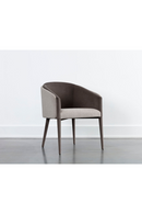 Gray Barrel-Back Dining Chair | Splendido Sheva | Oroa.com
