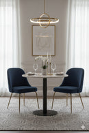 Round White Marble Bistro Table | Splendido Suki | Oroa.com