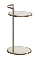 Gold Frame Indoor/Outdoor End Table | Splendido Parga | Oroa.com