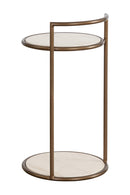 Gold Frame Indoor/Outdoor End Table | Splendido Parga | Oroa.com