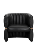 Leather Channeled Lounge Chair | Splendido Tryor | Oroa.com