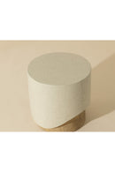 Cream Cylindrical Indoor/Outdoor End Table | Splendido Patras | Oroa.com