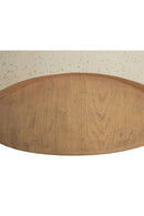 Cream Cylindrical Indoor/Outdoor End Table | Splendido Patras | Oroa.com