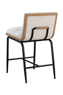 White Muslin Counter Stool | Splendido Abilene | Oroa.com