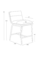 White Muslin Counter Stool | Splendido Abilene | Oroa.com