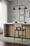 White Muslin Counter Stool | Splendido Abilene | Oroa.com