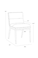 Channeled White Muslin Dining Chairs (2) | Splendido Abilene | Oroa.com