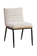 Channeled White Muslin Dining Chairs (2) | Splendido Abilene | Oroa.com