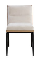 Channeled White Muslin Dining Chairs (2) | Splendido Abilene | Oroa.com